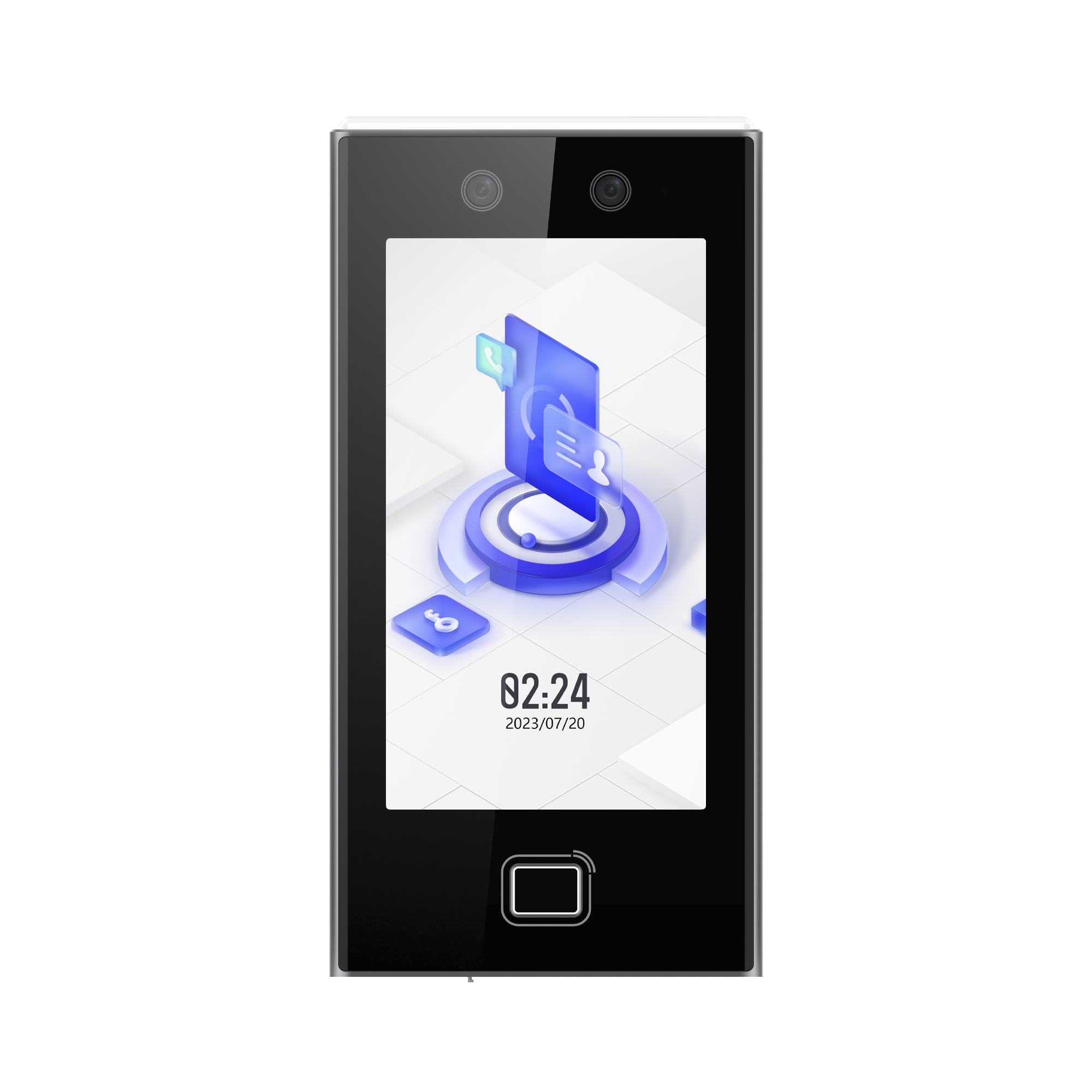 DS-K1T670MFWX|Terminal Facial Min Moe WiFi / Lector de Huellas / 6,000 Rostros y 10,000 Huellas / Pantalla 7" / Administrable en la Nube con Hik-Connect 6 / Exterior IP65